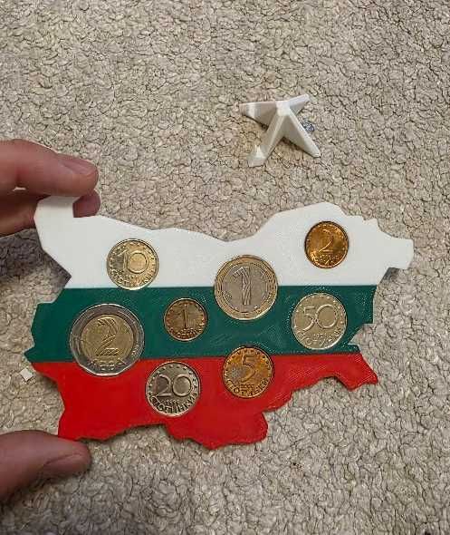 3D принтиран държач за монети със стойка