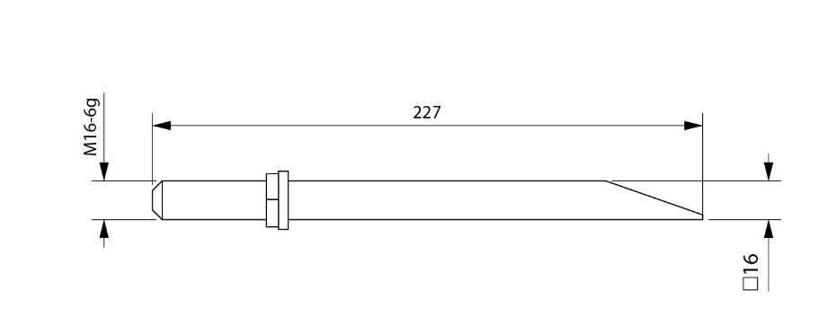 Зуб бороны БЗТ (227 мм)