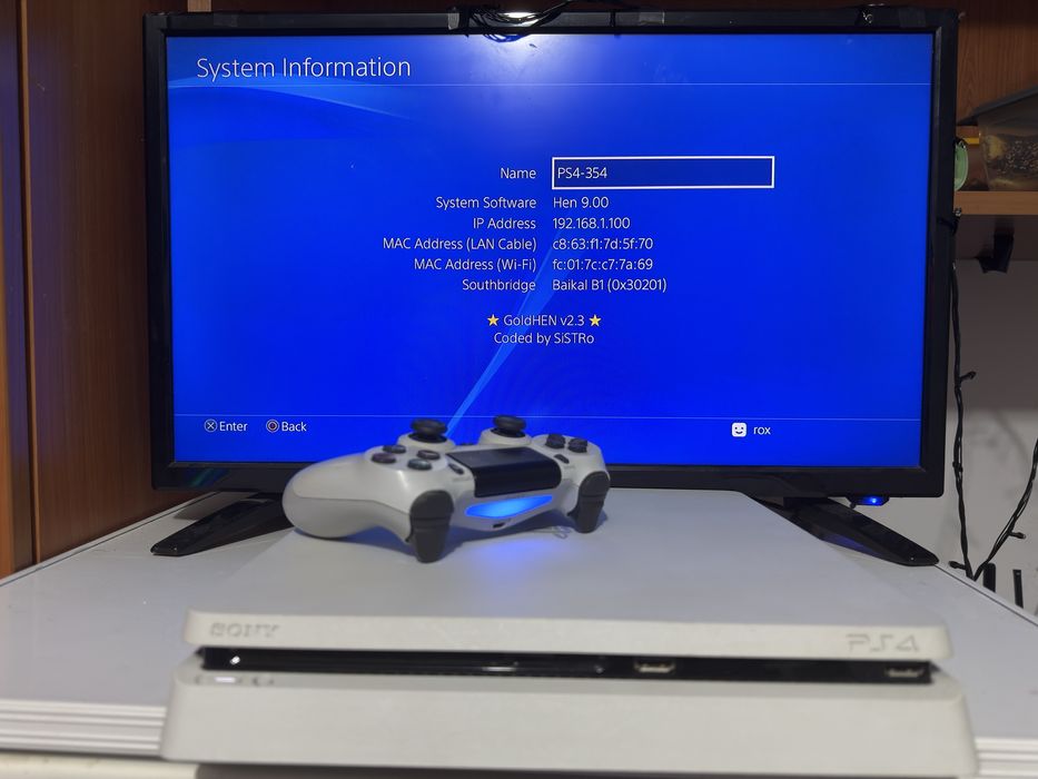 PS4 slim MODAT (orice joc gratis) v9.00 , 500 gb