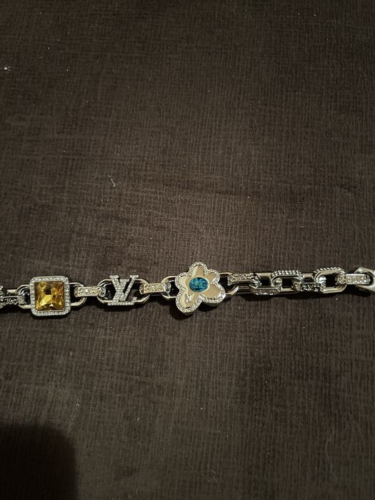 Bratara louis vuitton silver