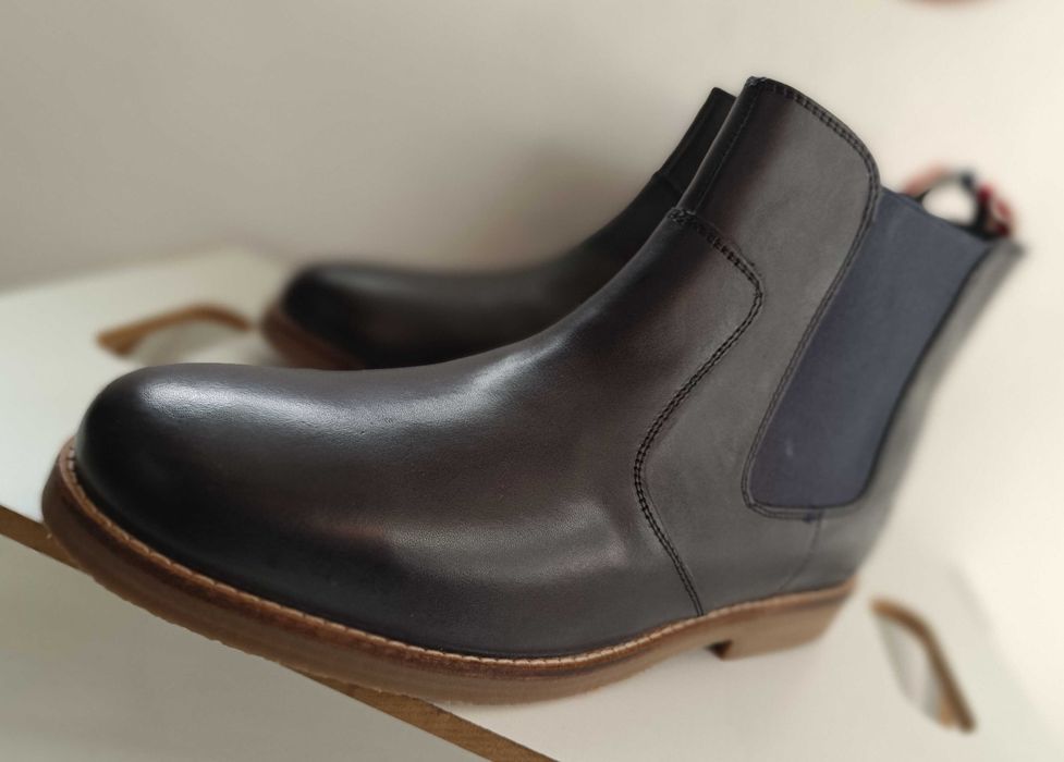 Ghete chelesea 41.5 42 plain toe Paul Vesterbro NOI piele naturala