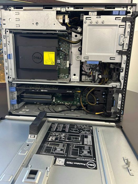 Workstation Dell Precision 7820 Tower/ 2×Xeon Silver 4114/ 64GB DDR4/ NVIDIA Quadro RTX 4000 8 GB/ 2x1 TB NVMe