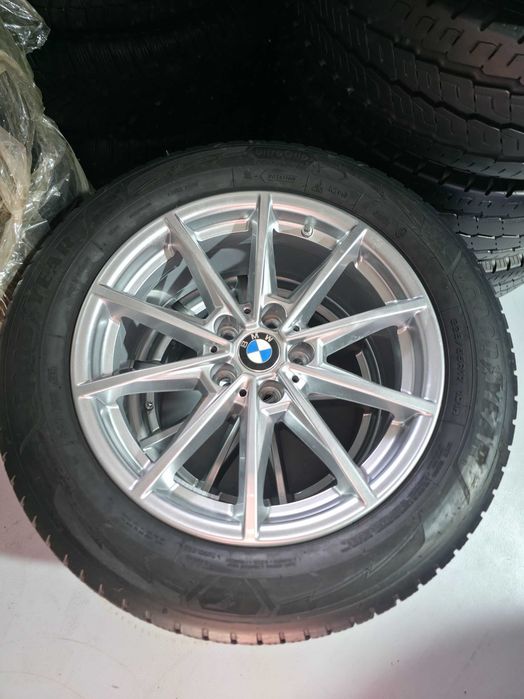 4 ROTI Complete JANTE + Anvelope IARNA - 225/55/17 GoodYear 2022 - CA NOI - OEM BMW X1 X2 - Seria 5 G30 - Seria 4 G26 - BMW i4 - CA NOI
