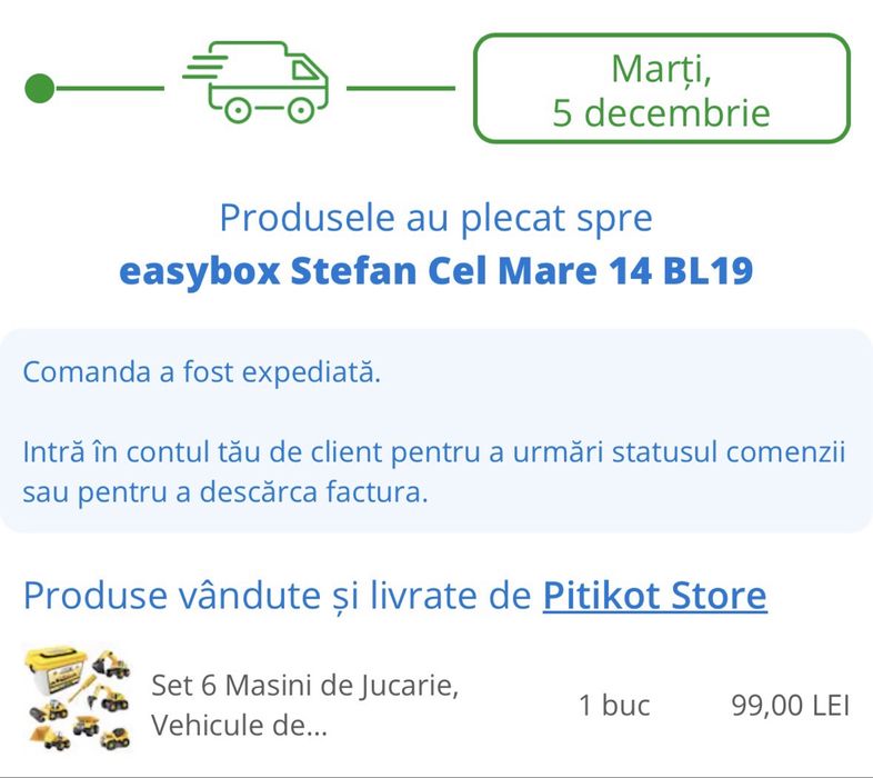 Set 6 masinute de constructii demontabile + cutie depozitare