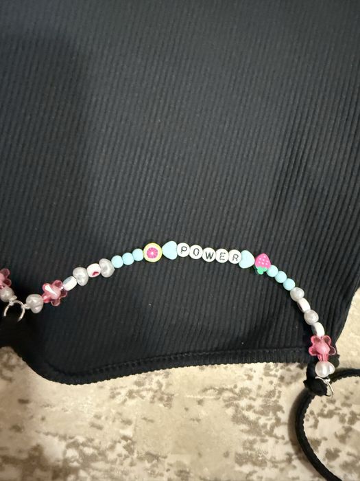 Къса блуза/ кроп топ с връзки