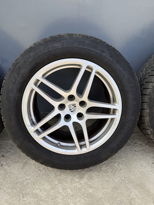 Jante Porsche R18 + anvelope iarnă Dunlop Winter Sport 5 – set complet