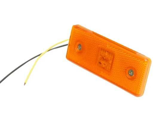 10 x Lampă laterală cu 4 LED-uri SMD pentru camion 12V-24V GALBENA