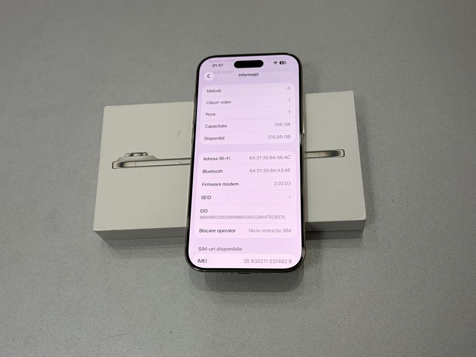 Iphone 17 Air, 256GB, Light Gold, la cutie