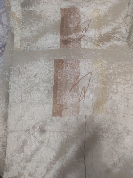 Шторы шелковые с геометрическим. рисунком Ткань "Космос"