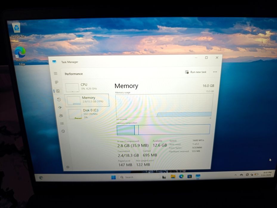 Vand Laptop Dell Pro 14 Ultra 5 2nd gen, 16 ram DDR5, 256gb