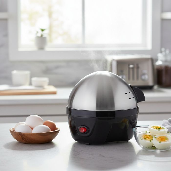 Яйцеварка Rosberg R51982C, 350W за 7 яйца, автоматично изключване
