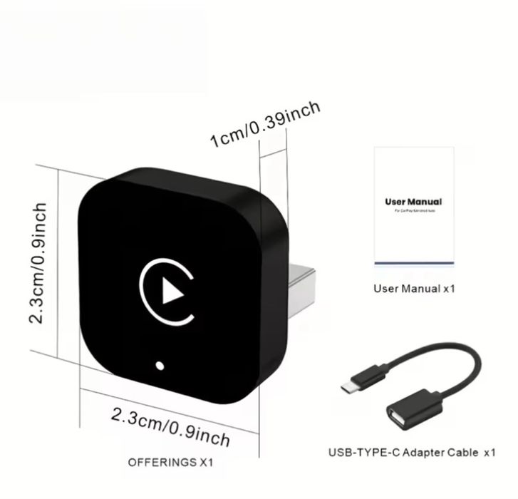 Безжичен адаптер за Android Auto и Apple Carplay