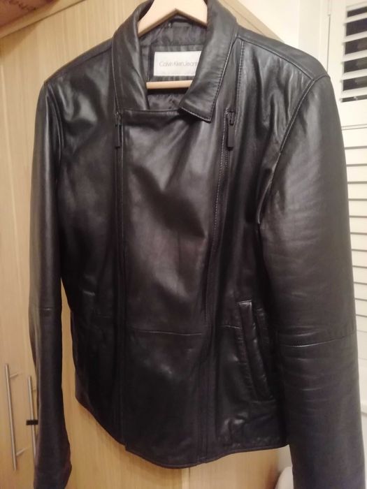 Geaca de piele originala Calvin Klein stare excelenta