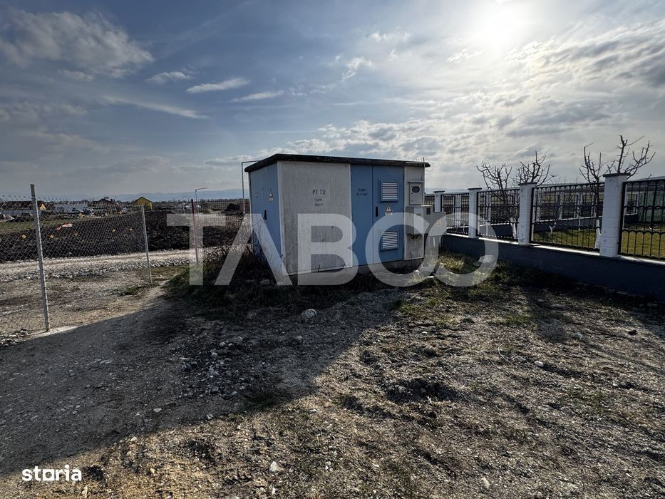 Teren intravilan de vanzare 825 mp cu PUZ si vedere la DN Sura Mica
