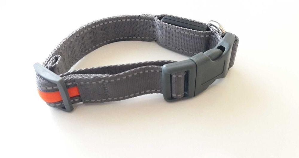 Zgarda caini AniOne cu LED , reglabila , Reincarcabila