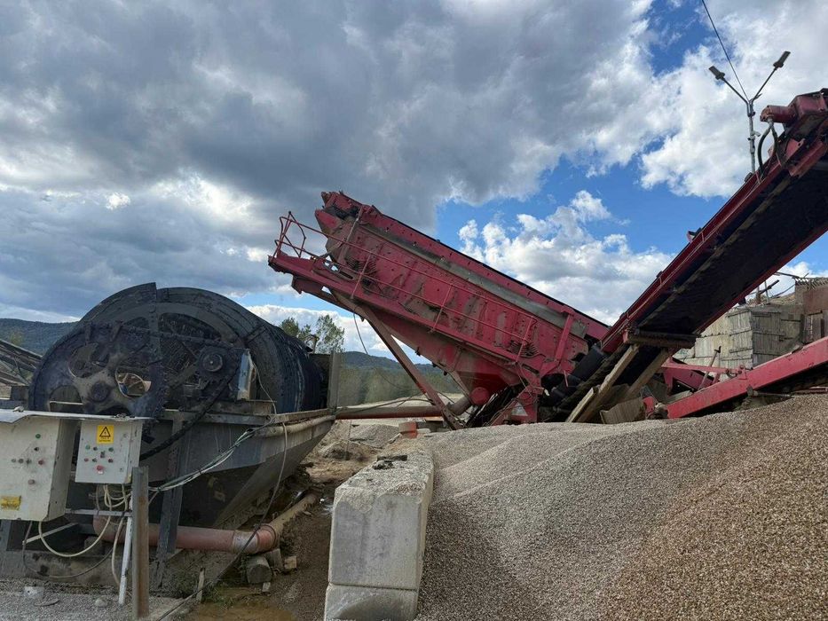 Vand statie de sortare mobila cu spalare Terex