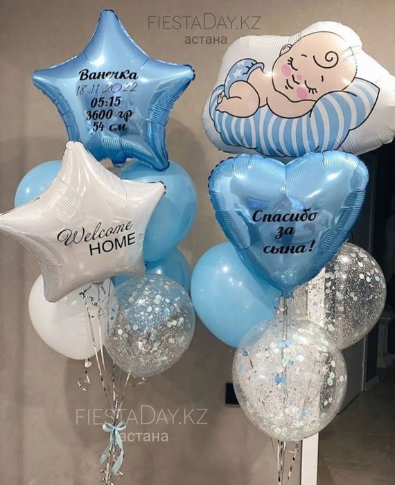 Шарики на выписку с доставкой