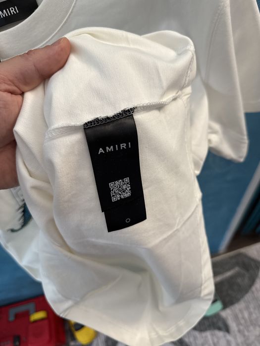 Tricou Amiri alb Premium model nou