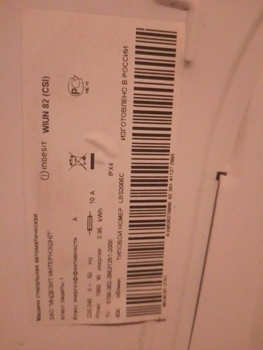 Индезит стиральная машина