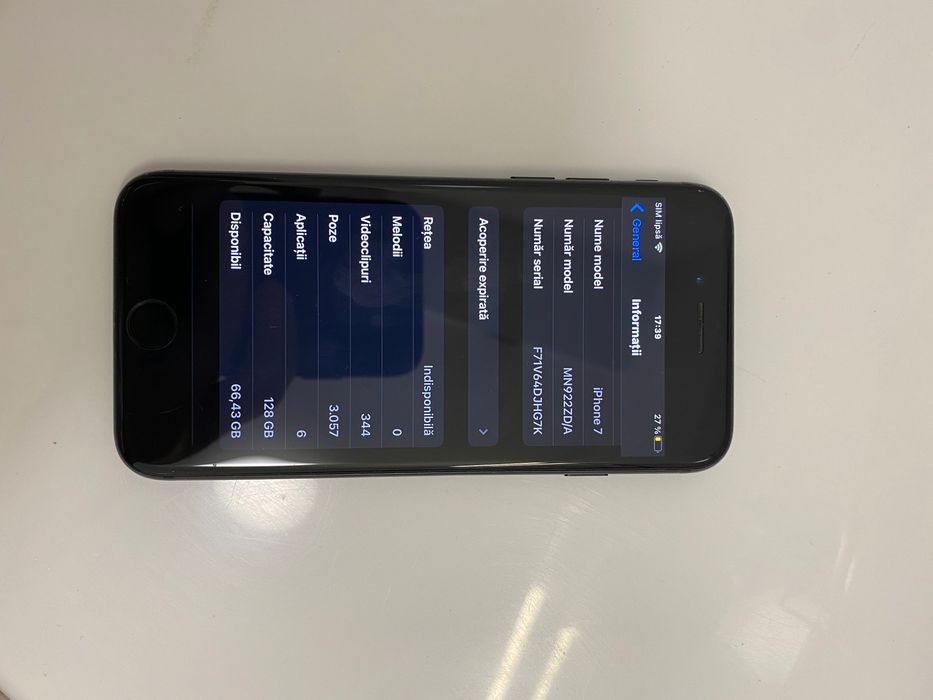 iPhone 7 ,128 GB baterie 100%