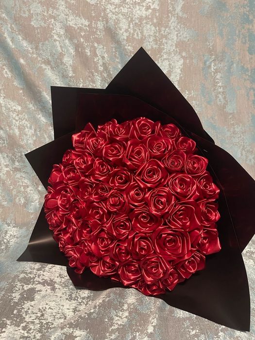 Букет из атласных лент