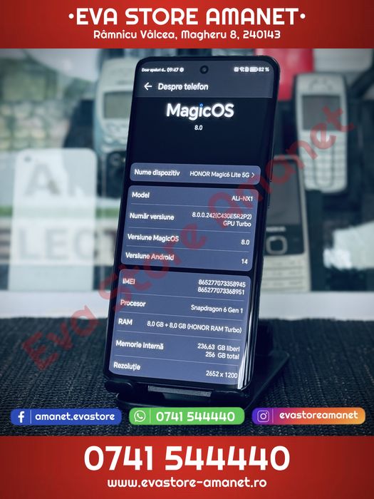 HONOR Magic6 Lite 5G Midnight Black 256GB 8GB RAM Dual SIM