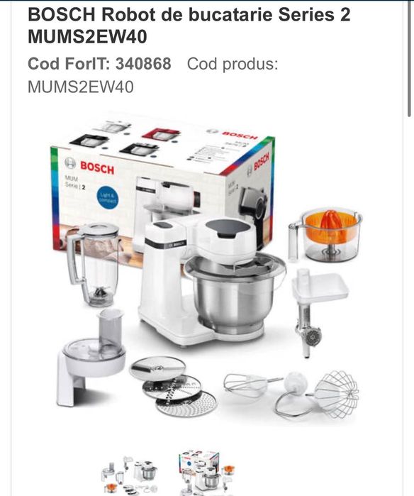 Robot Bucatarie Bosch MUMS2EW40 Roșu
