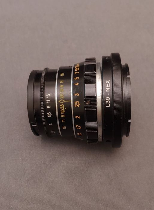 объектив Индустар-61  ЛД 53 mm f/2.8 +sony e-M39 адаптер
