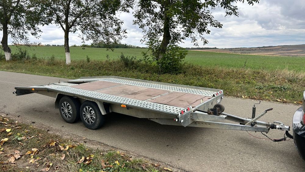 Platforma auto trailer remorca 5 metri 2700 kg
