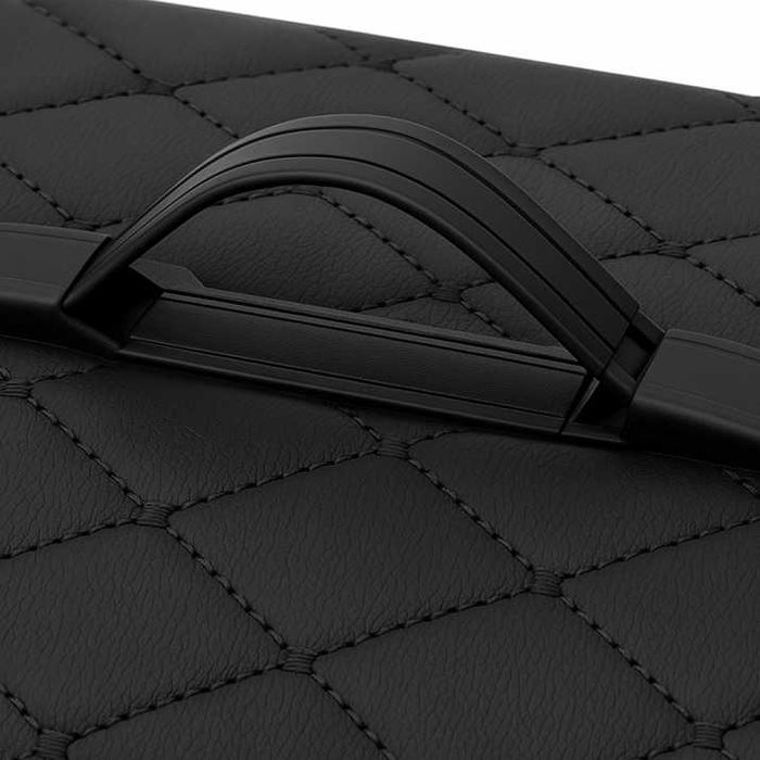 Черно с черно органайзер за багажник кутия за съхранение 40x30x30 см