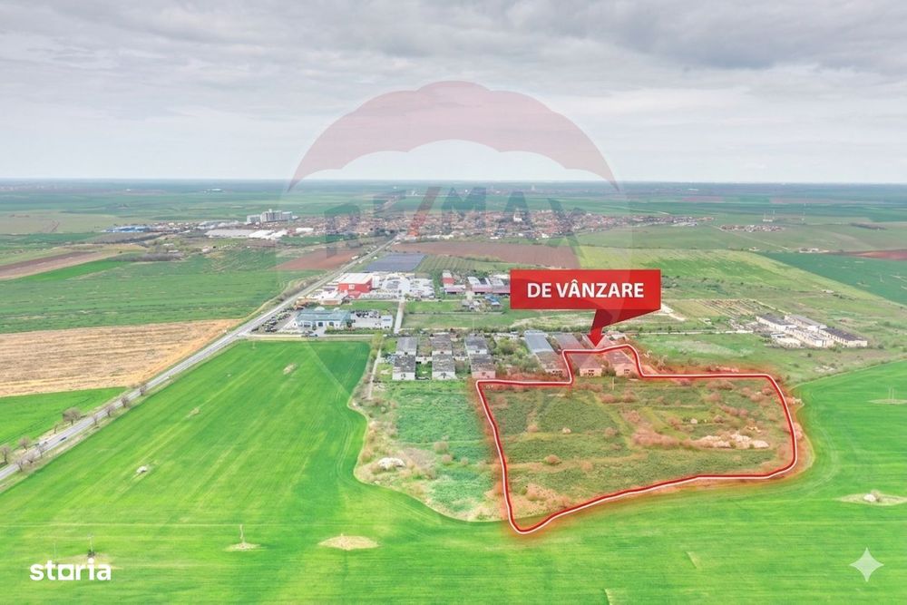 Teren intravilan 3.2 ha | Orțișoara | Zonă industrială/agrozootehnică