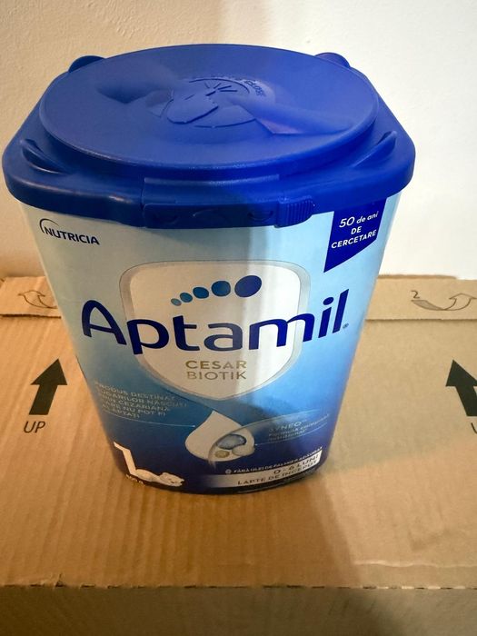 Aptamil CesarBiotik 1 lapte de la 0-6 luni-mai am doua cutii