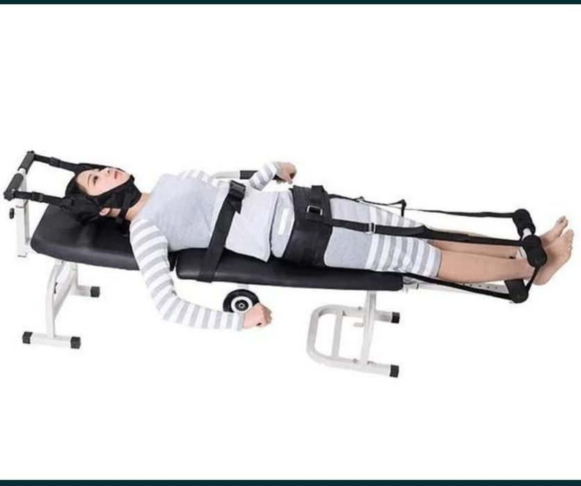 Тракционный стол. Умуртқа поғонасини даволаш учун тренажёрлар. (Грижа)