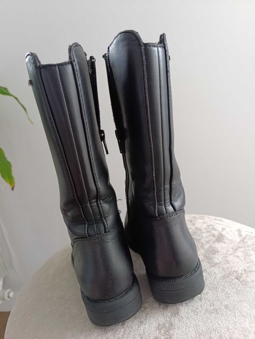 Cizme lungi  din piele naturala, pentru fetite