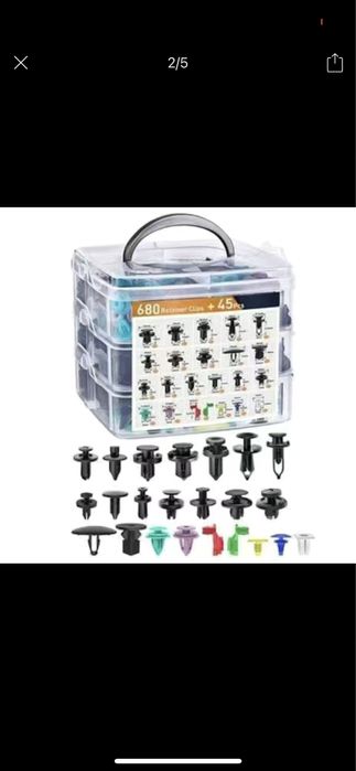 Продам набор автомобильных клипс