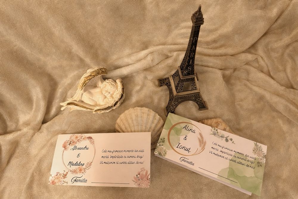 Papetărie Nuntă Premium – Invitații Luxury + Meniuri & Plicuri