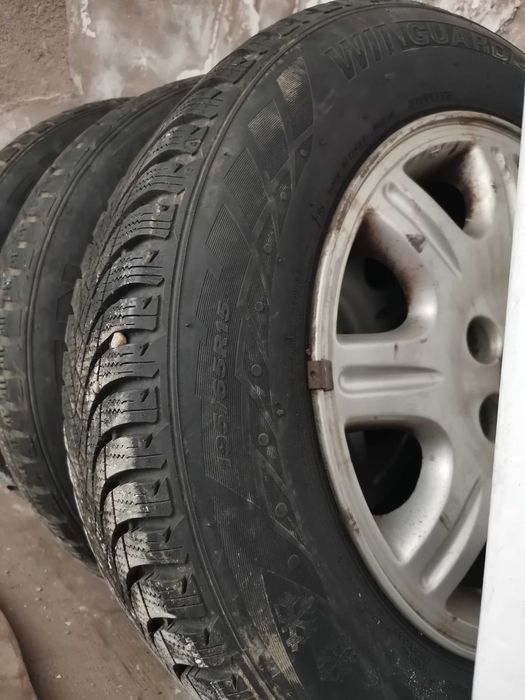 3 JANTE aliaj 5x100 R15 VW/Skoda/Audi + 3 Anvelope Nexen Mixte 15 inch