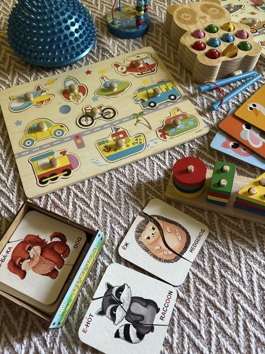 Игрушки монтессори сортеры из дерева