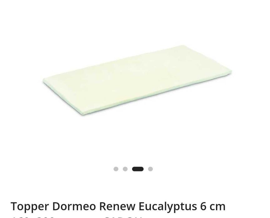 Vand Domeo topper 6cm Renew Eucalyptus .200/160