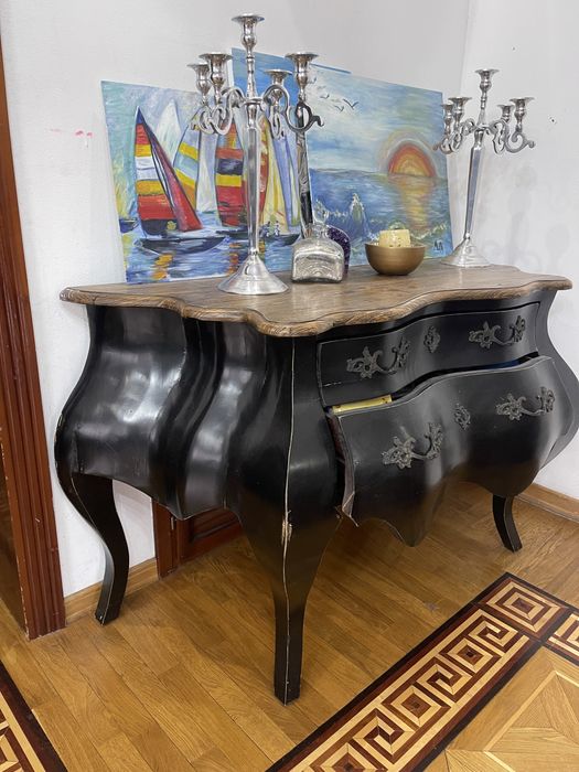 Комод деревянный Италия резной