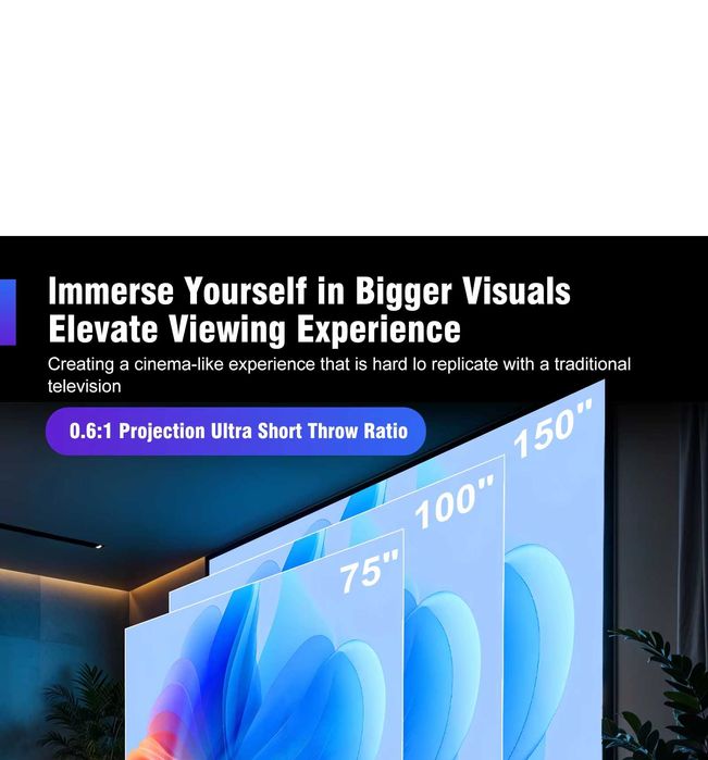 Videoproiector Smart Magcubic Ultra  HY450, 1080p, 900 ANSI, AutoFocus