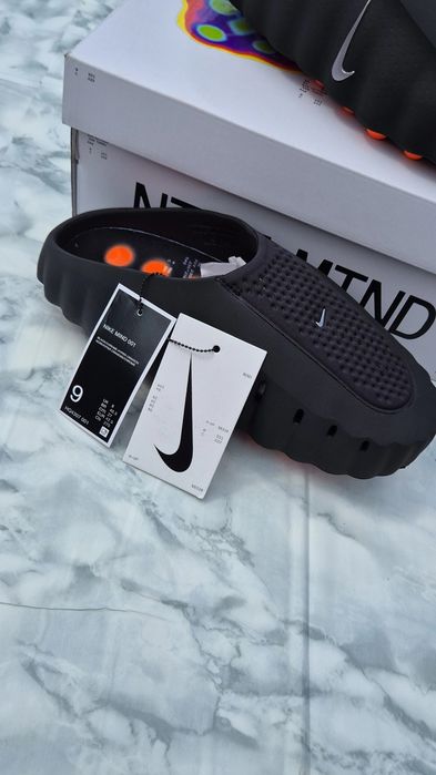 Slapi Nike Mind 001 Black Chrome 42.5
