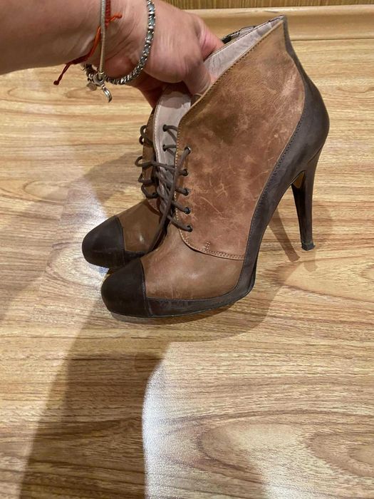 Красиви боти Alisha 40 н, естествена кожа, с дефект отвътре