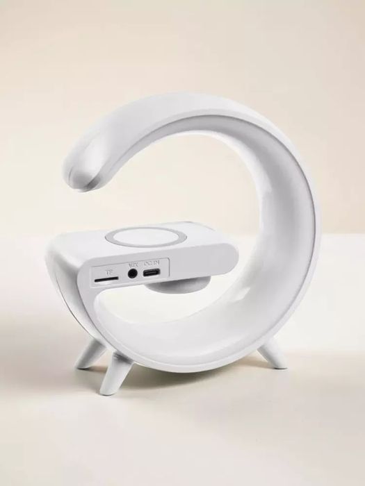 Tungi RGB chiroq Simsiz Zaryadlash + Bluetooth Kalonka + Soat