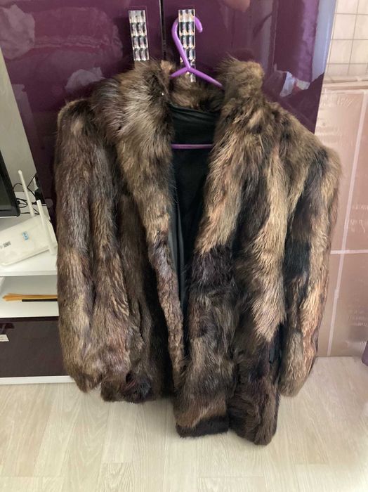 Кафяво палто от норка