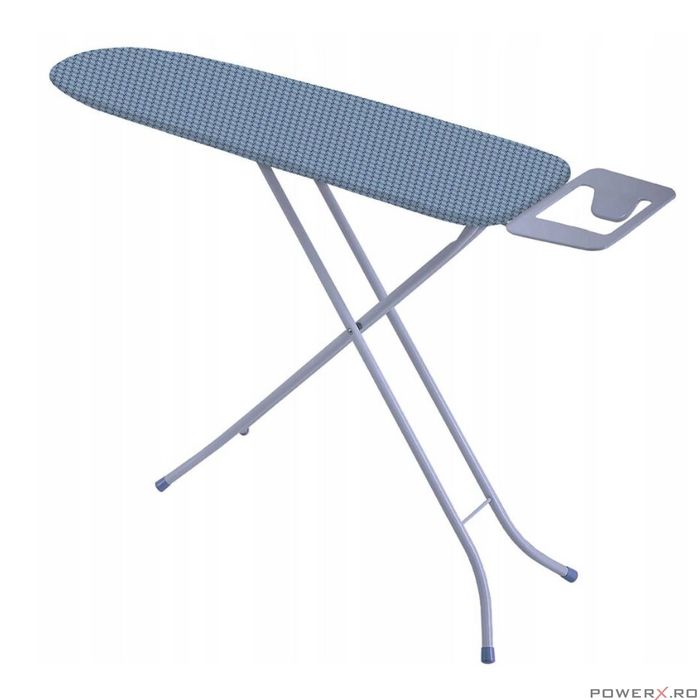 Masa de calcat 110 X 30 cm, cu suport pentru aparat, gri, Sepio