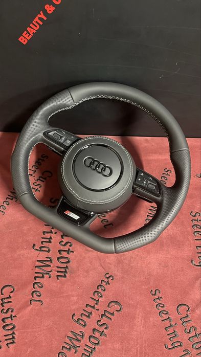 Volan custom audi  A1 A3 A4 A5 A6 A7 A8 Q3 Q5 Q7 padele/fara