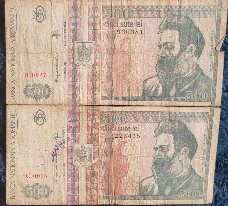 Bancnote și monezi românești,  de vânzare