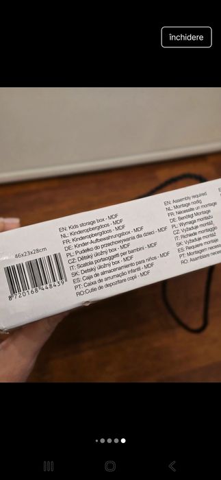 Cutie MDF depozitare