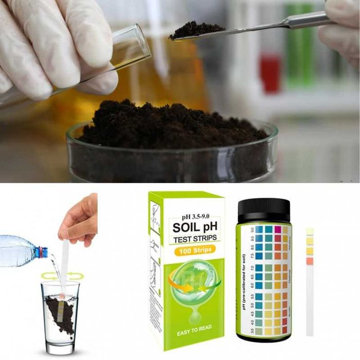 pH тест ленти за почва с диапазон 3.5-9.0 рН. 100 бр комплект,20204985